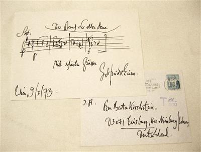 Einem, Gottfried v., - Autogramy