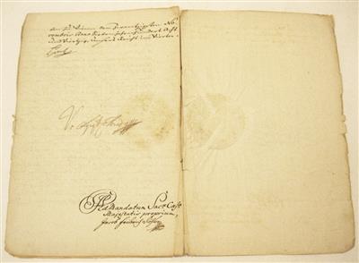 Franz I. Stephan, - Autographen