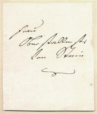 Goethe, Johann Wolfgang v., - Autographs