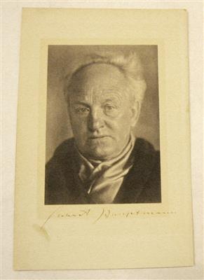 Hauptmann, Gerhart, - Autographs