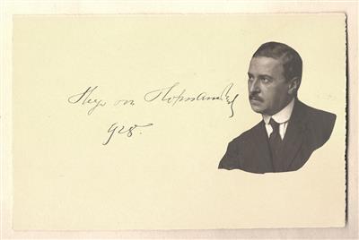 Hofmannsthal, Hugo v., - Autografi