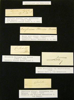 Kaiserinnen von Österreich, - Autogramy