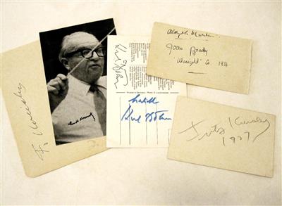 Komponisten, Dirigenten, - Autographs
