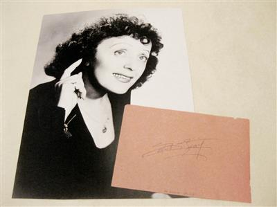 Piaf, Edith, - Autographen