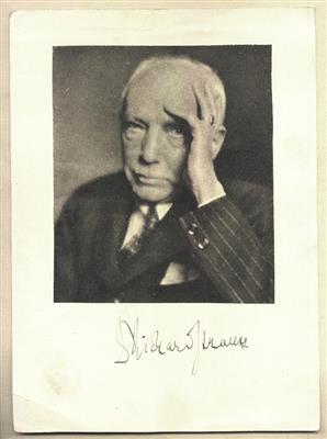 Strauss, Richard, - Autogramy