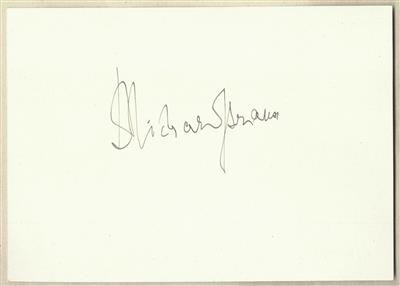 Strauss, Richard, - Autografi