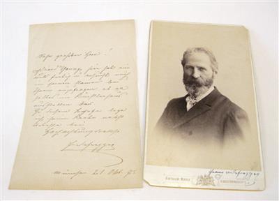 Defregger, Franz v., - Autographs