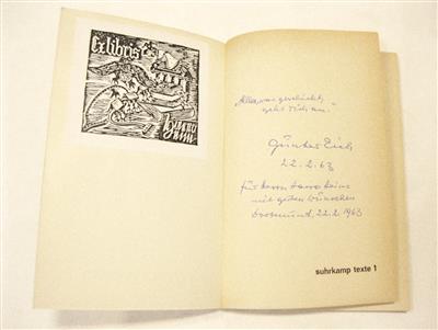 Eich, Günter, - Autografi