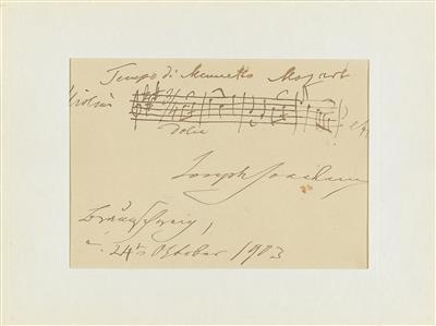 Joachim, Joseph, - Autogramy