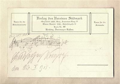 Korngold, Erich Wolfgang, - Autographen