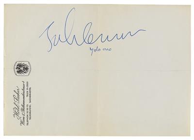 Lennon, John, - Autographs