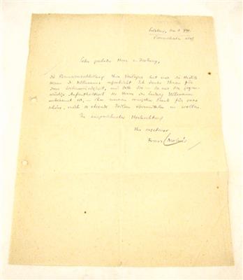 Molnár, Franz, - Autographs
