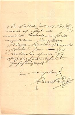 Strauß, Eduard, - Autographen