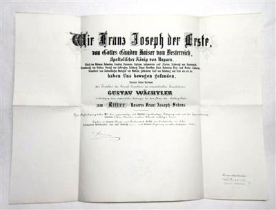 Franz Joseph I., - Autographen