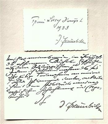 Freumbichler, Johannes, - Autographs