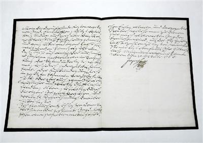 Joseph II., - Autografi