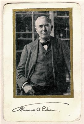 Edison, Thomas Alva, - Autographen