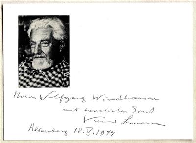 Lorenz, Konrad, - Autogramy