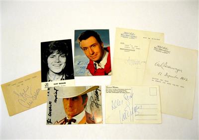 Schauspieler und Sänger, - Autographen