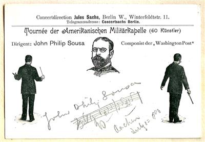 Sousa, John Philip, - Autographs
