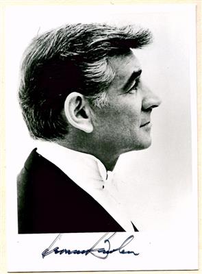 Bernstein, Leonard, - Autographs, manuscripts, certificates