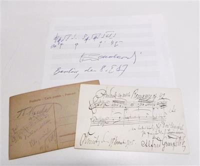 Komponisten, - Autographen, Handschriften, Urkunden