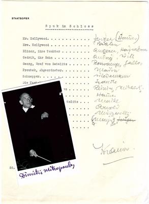 Kraus, Clemens, - Autographen, Handschriften, Urkunden