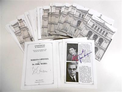 Sänger und Solisten, - Autographs, manuscripts, certificates