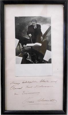 Schmidt, Franz, - Autogramy, rukopisy, papíry