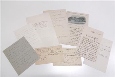 Schriftsteller, - Autographs, manuscripts, certificates