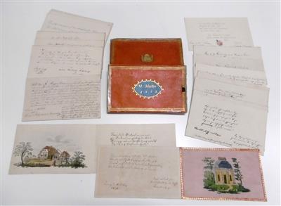 Stammbuchkassette - Autographen, Handschriften, Urkunden