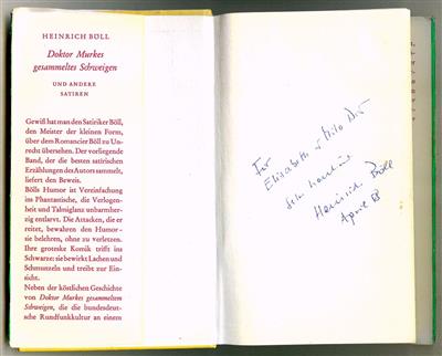 Böll, Heinrich, - Autographs, manuscripts, certificates