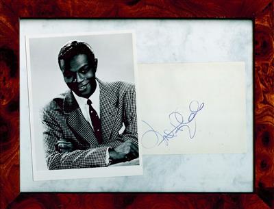 King Cole, Nat, - Autographs, manuscripts, certificates