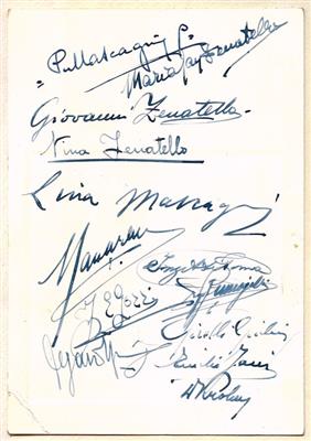 Mascagni, Pietro, - Autographs, manuscripts, certificates