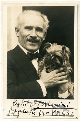 Toscanini, Arturo, - Autogramy, rukopisy, papíry