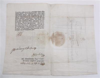 Karl VI, - Autogramy, rukopisy, papíry