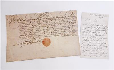 Liechtenstein, Karl Eusebius, - Autographen, Handschriften, Urkunden