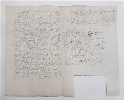 Sachsen-Lauenburg, Franz Karl, - Autogramy, rukopisy, papíry