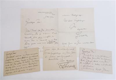 Schalk, Franz, - Autographen, Handschriften, Urkunden