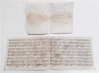 Seidl, Johann Gabriel, - Autographs, manuscripts, certificates