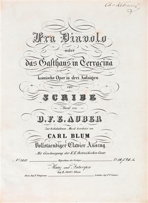 (Auber, Daniel-FrancoisEsprit, - Autographs, manuscripts, certificates