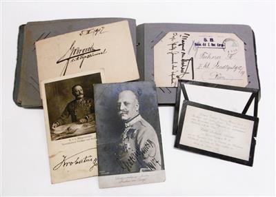 Erster Weltkrieg, - Autographen, Handschriften, Urkunden