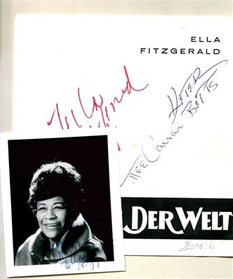 Fitzgerald, Ella, - Autographen, Handschriften, Urkunden