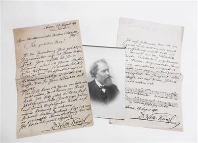 Kienzl, Wilhelm, - Autographen, Handschriften, Urkunden