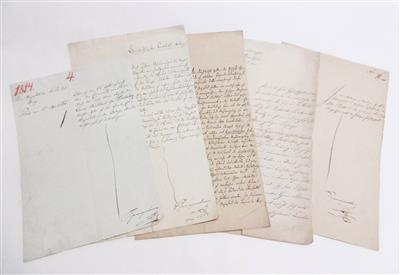 Schwarzenberg, Karl Philipp, - Autogramy, rukopisy, papíry