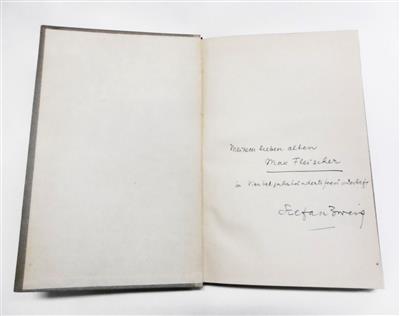 Zweig, Stefan, - Autographs, manuscripts, certificates