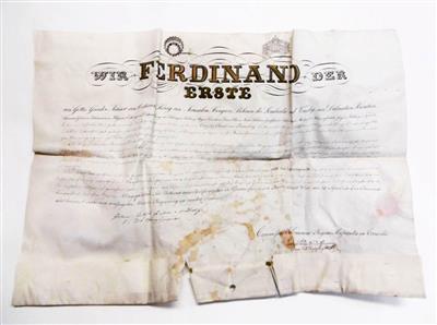 Ferdinand I., - Autographen, Handschriften, Urkunden