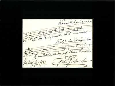 Gilbert, Jean, - Autographen, Handschriften, Urkunden