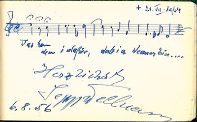 Komponisten - Autographen, Handschriften, Urkunden