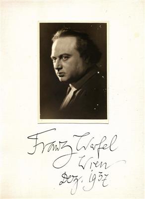 Werfel, Franz, - Autographen, Handschriften, Urkunden